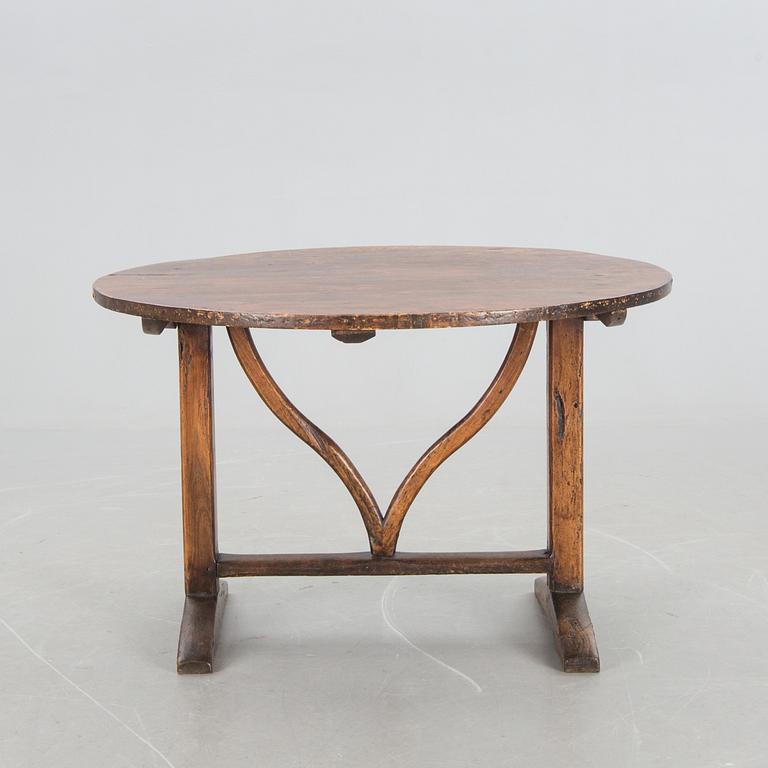 FÄLLBORD, sk "vinprovarbord", Frankrike 1800-tal.