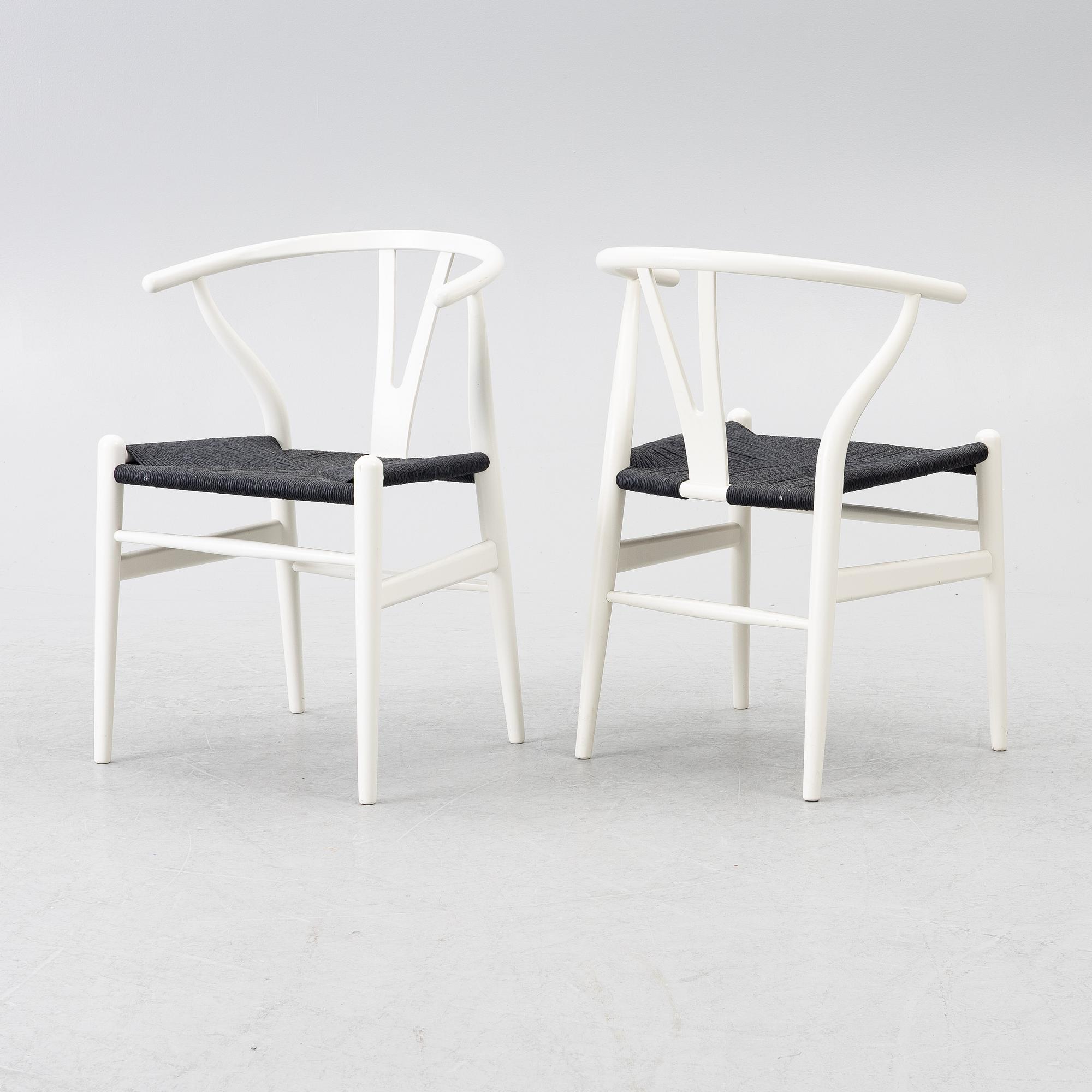 Hans J. Wegner, chairs, 6 pcs, model CH24, "The Wishbone Chair," Carl Hansen & Son, Denmark.