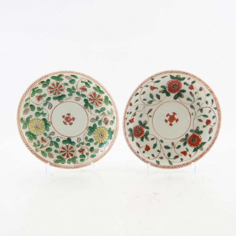 Cup with saucer and saucer two pieces China 18th century porcelain.