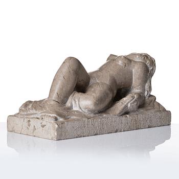 Oskar E. Höfinger, sculpture, stone. Signed and dated 1981.