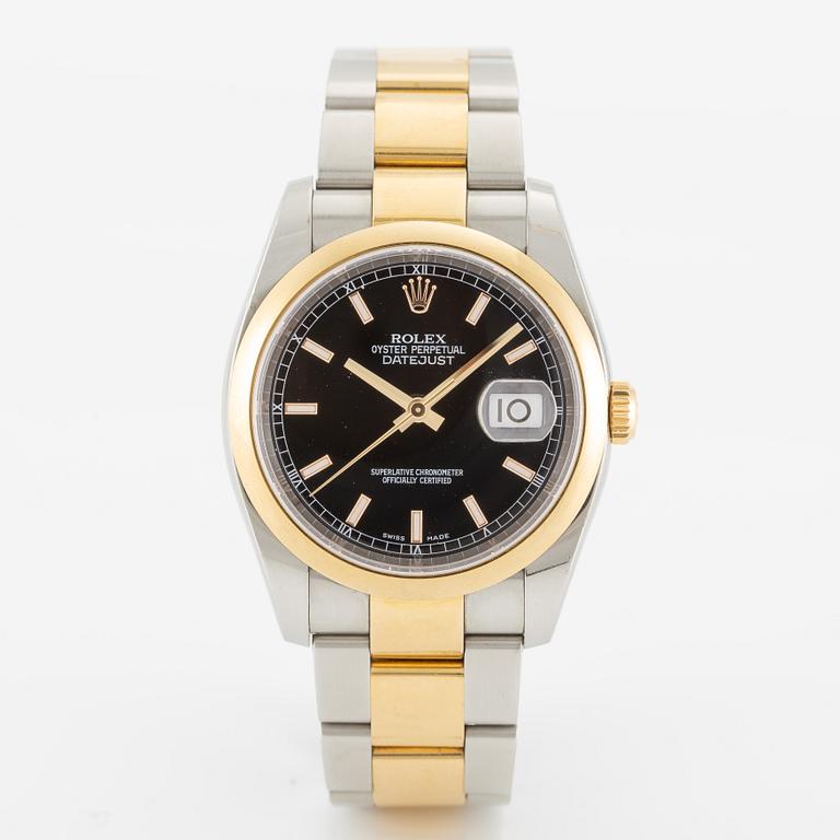 Rolex, Datejust, wristwatch, 36 mm.