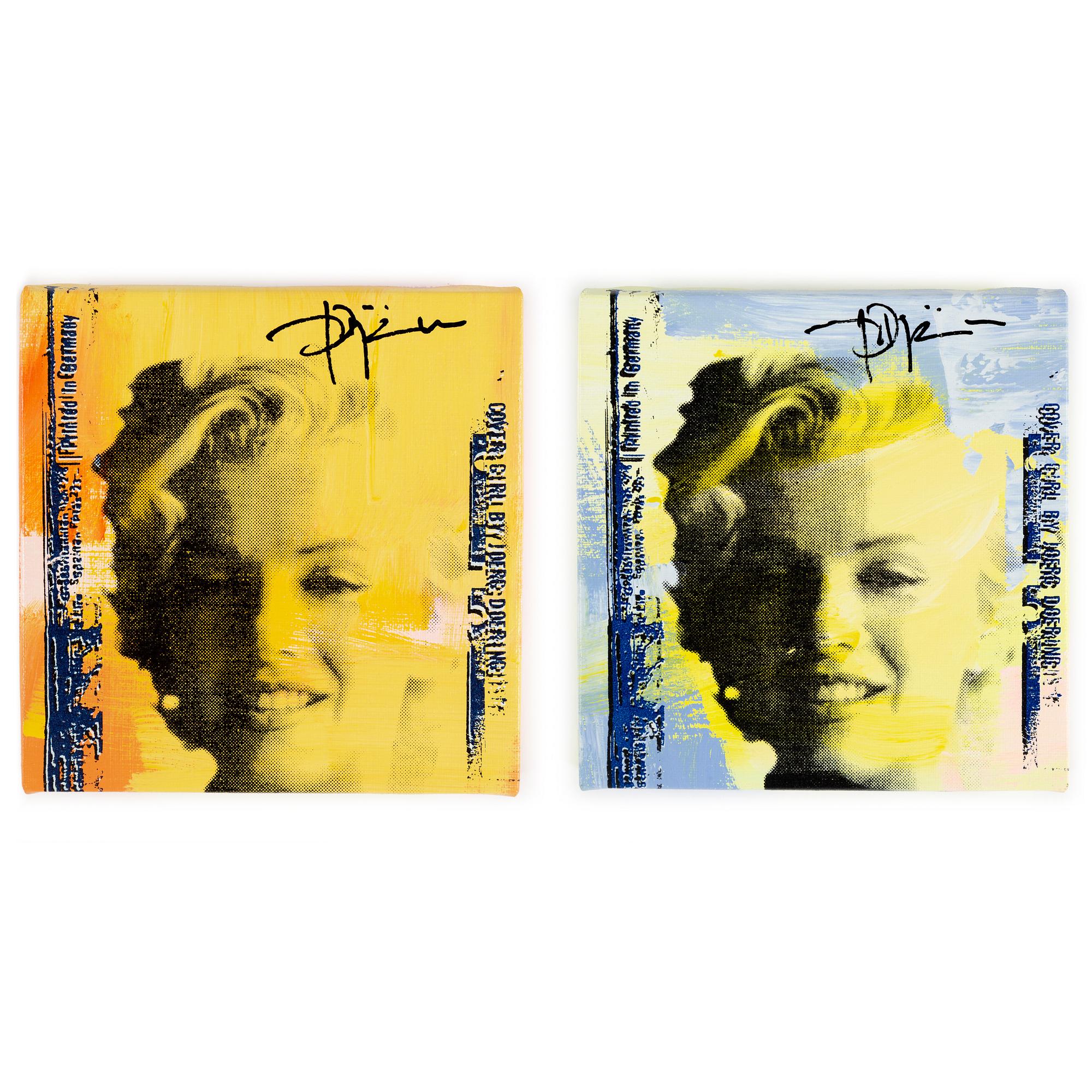 Jörg Döring, silkscreen/mixed,  media on canvas, multiple signed 37/199, 16/199.