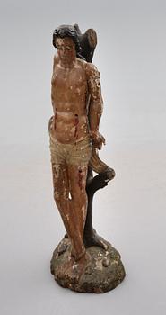SKULPTUR, skuret trä, 1600-/1700-tal.