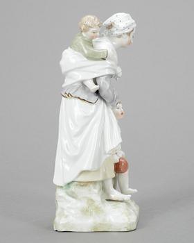 FIGURIN, porslin, Berlinliknande märke, omkr år 1900.