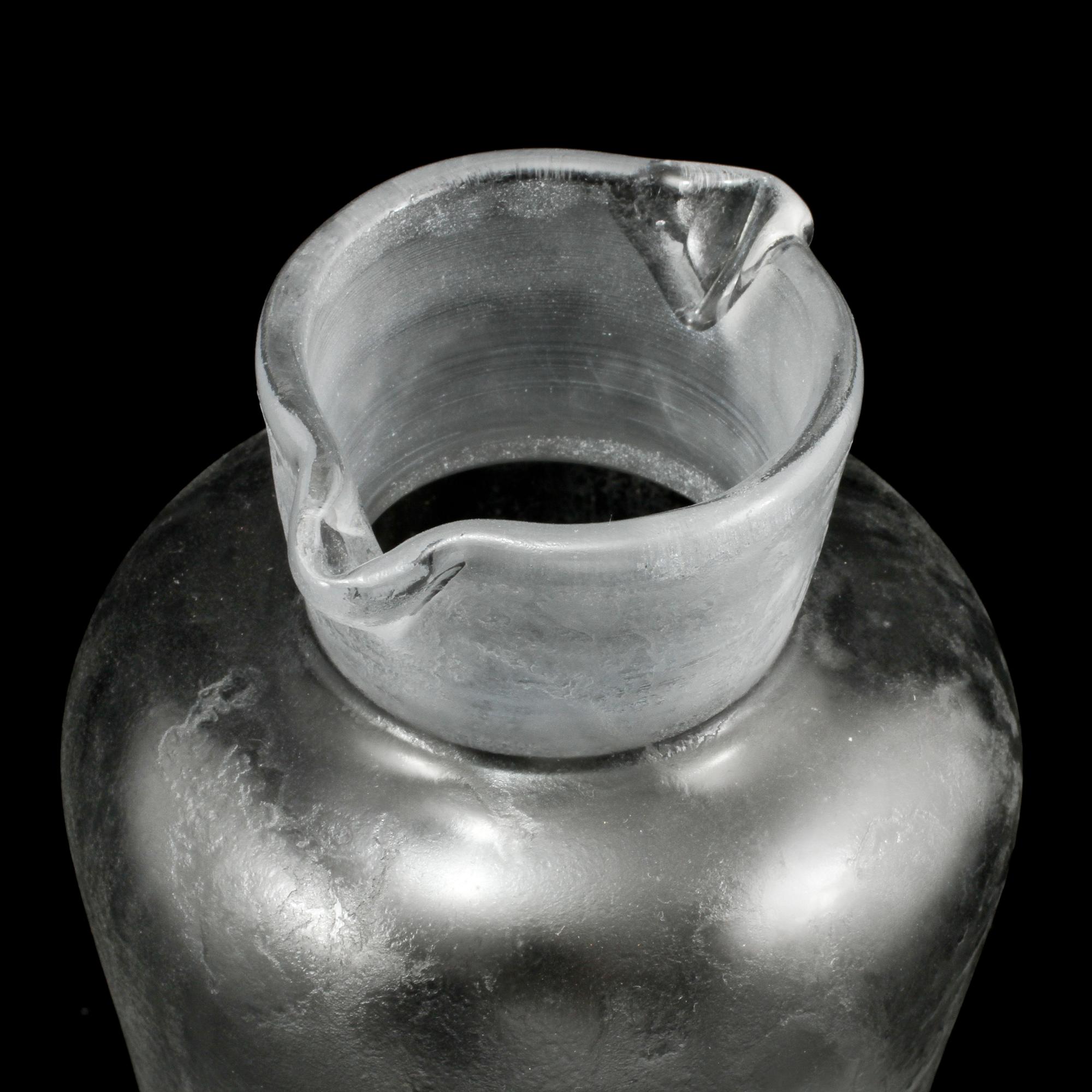 GLASSERVIS, 9 delar, "Iced", Vicke Lindstrand, Orrefors, formgiven 1936.