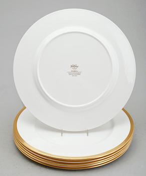 TALLRIKAR, 6 st, porslin, Nobel, Karin Björquist, Rörstrand/Gustavsberg.