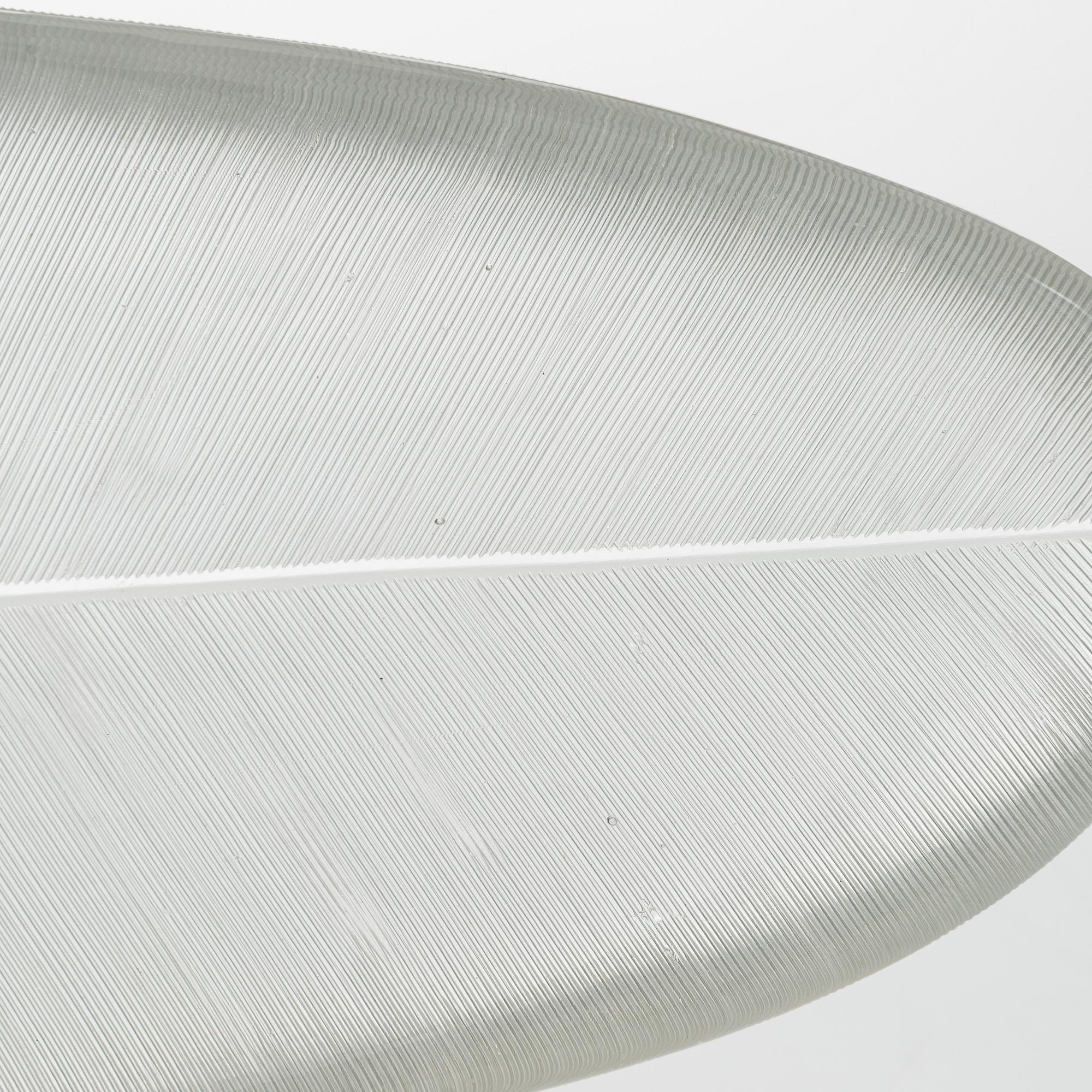 Tapio Wirkkala, a '3869' art object 'Feather' signed Tapio Wirkkala Iittala -55.