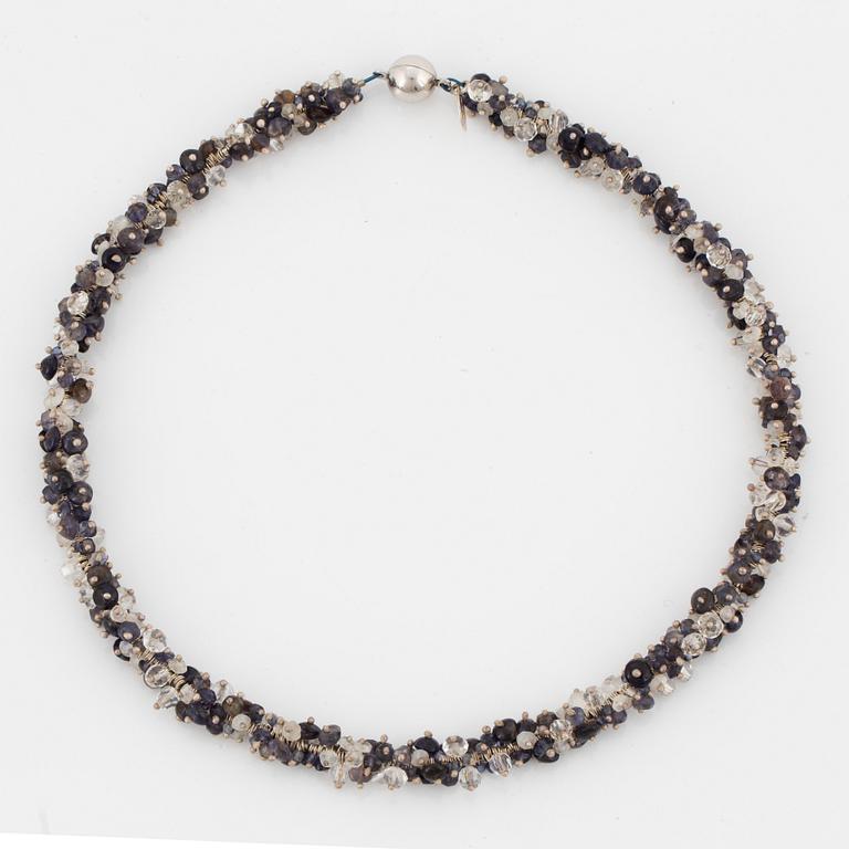Pernilla Sylwan, a semi- precious stones necklace, Stockholm 2006.