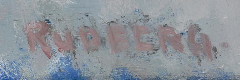 GUSTAV RUDBERG, olja på duk. Sign.