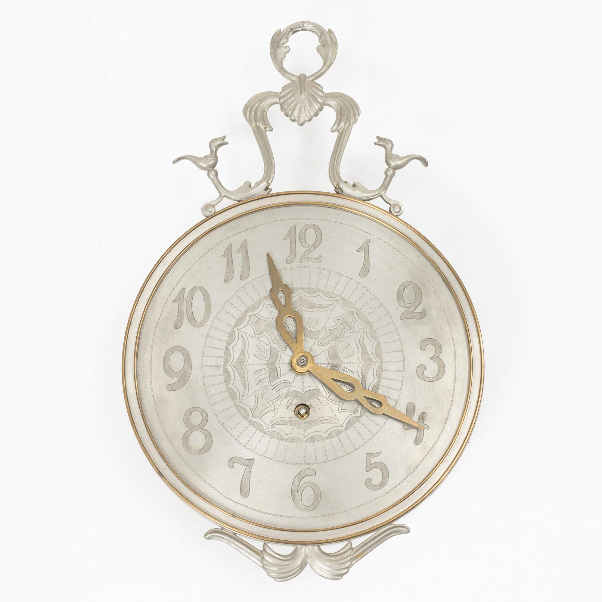 Nils Fougstedt, Wall clock, model A 618, Svenskt Tenn, Stockholm, 1938.