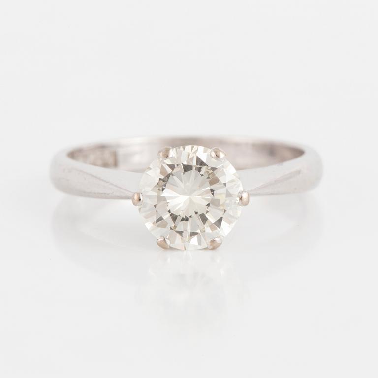 A diamond solitaire ring, 0.97 ct.
