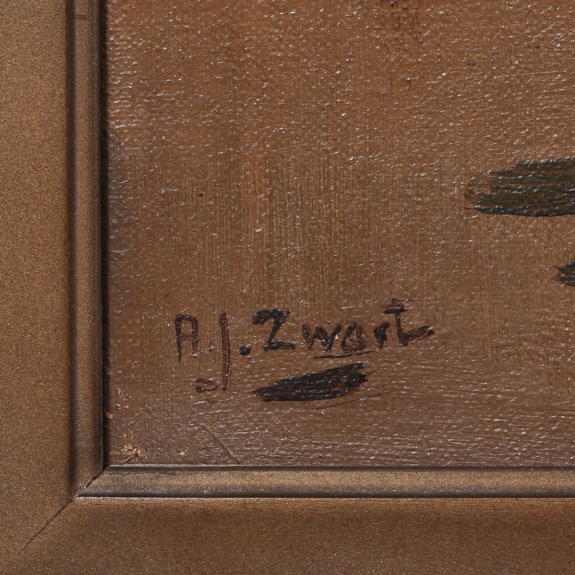 ARIE ZWART, tillskriven, olja på duk, sign.