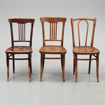 six early 20th Century chairs.