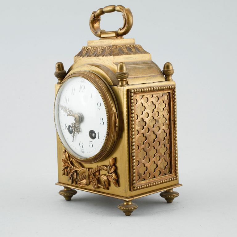 A French table clock from late 19th century.