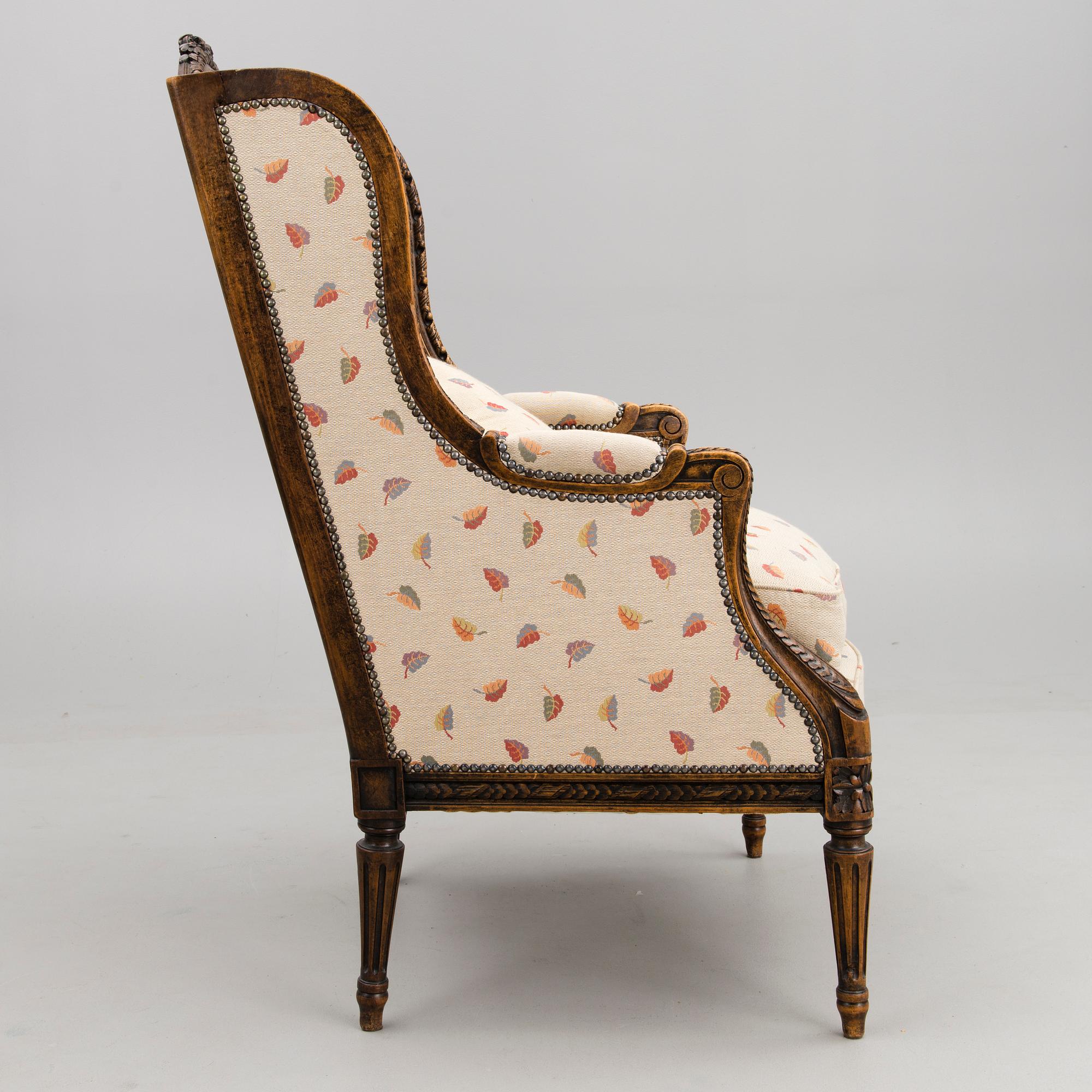 A French 18th Century Wingback Chair.