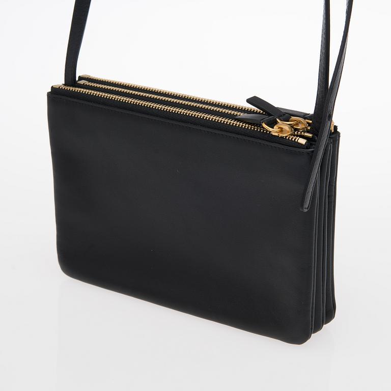 A Black Small Trio Shoulder Bag.
