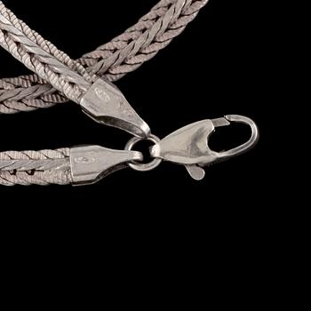 HALSKEDJA, sterlingsilver, importstämplad. Vikt 14 g.