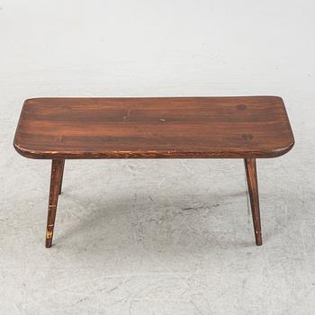 Carl Malmsten, a 'Visingsö' stool, Svensk Fur, mid 20th Century.