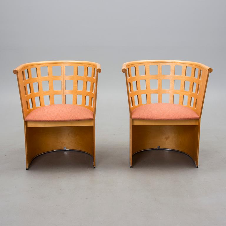 KARMSTOLAR, 2 st, "Ruutu" Eero Aarnio, Asko 1980-tal.