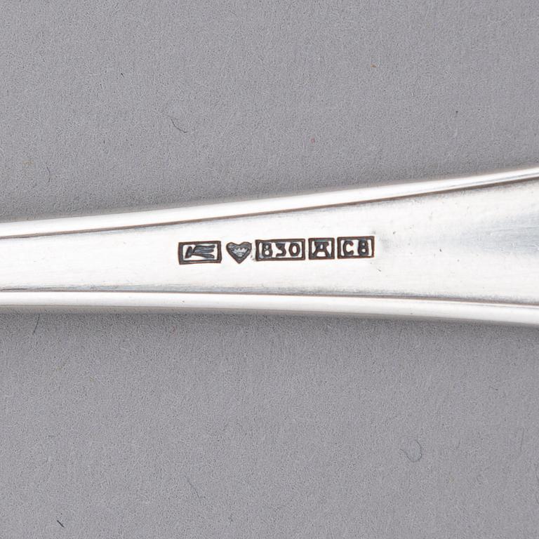 A 131-piece set of 'Suomi' silver cutlery, Suomen Kultaseppä oy/ Kultateollisuus oy, Turku 1927-1991.
