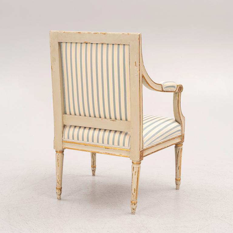 Karmstol, Stockholmsarbete, sent 1700-tal, Gustaviansk.