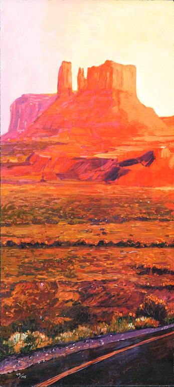 Bob Dylan, "Sunset in Monument Valley" 2022 triptyk.