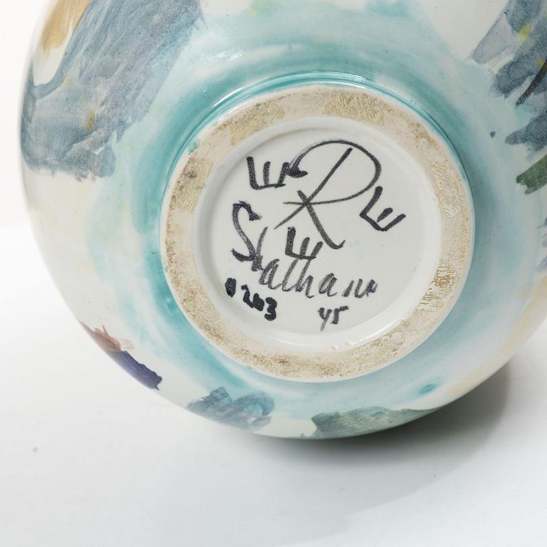 Carl-Harry Stålhane, a stoneware vase, Rörstrand 1945.