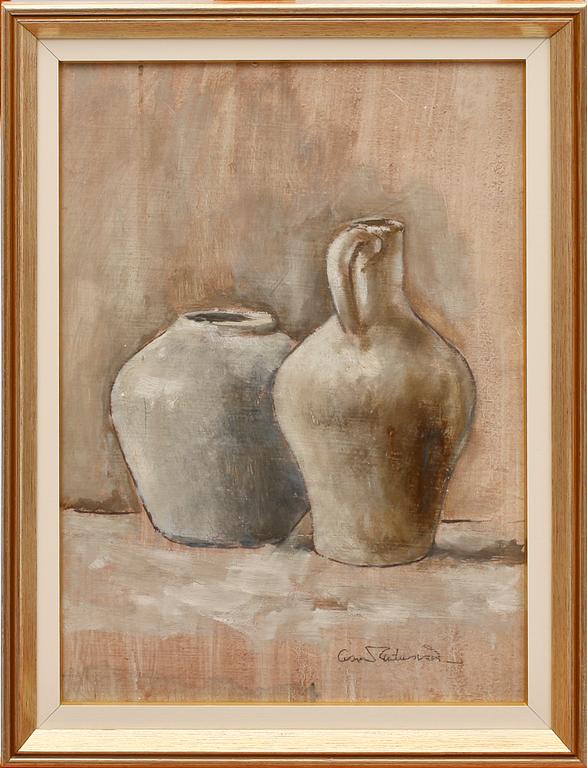 OSCAR REUTERSVÄRD, 2 oljor på pannå, varav en sign.