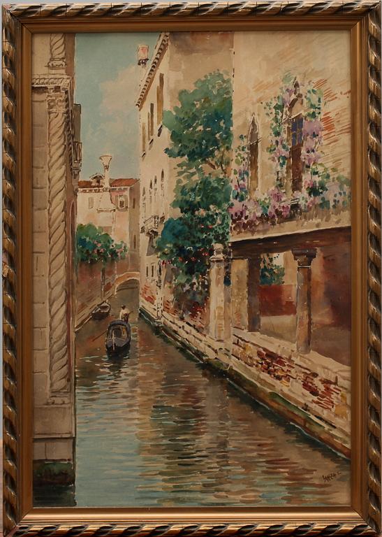 LUIGI LANZA, akvarell, sign.