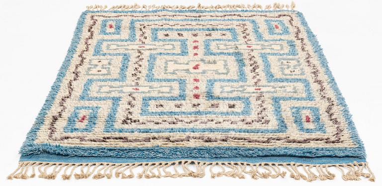 Sigvard Bernadotte, a carpet, knotted pile, ca 184 x 133 cm, signed SB.