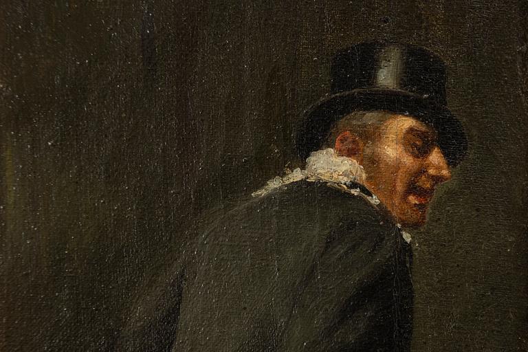 Augustus Edwin Mulready, attributed to, The Chestnut Seller.