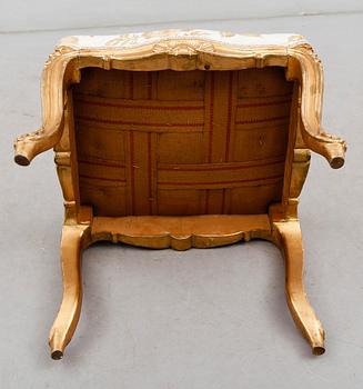 TABURETT, rokokostil, 1900-talets första hälft.
