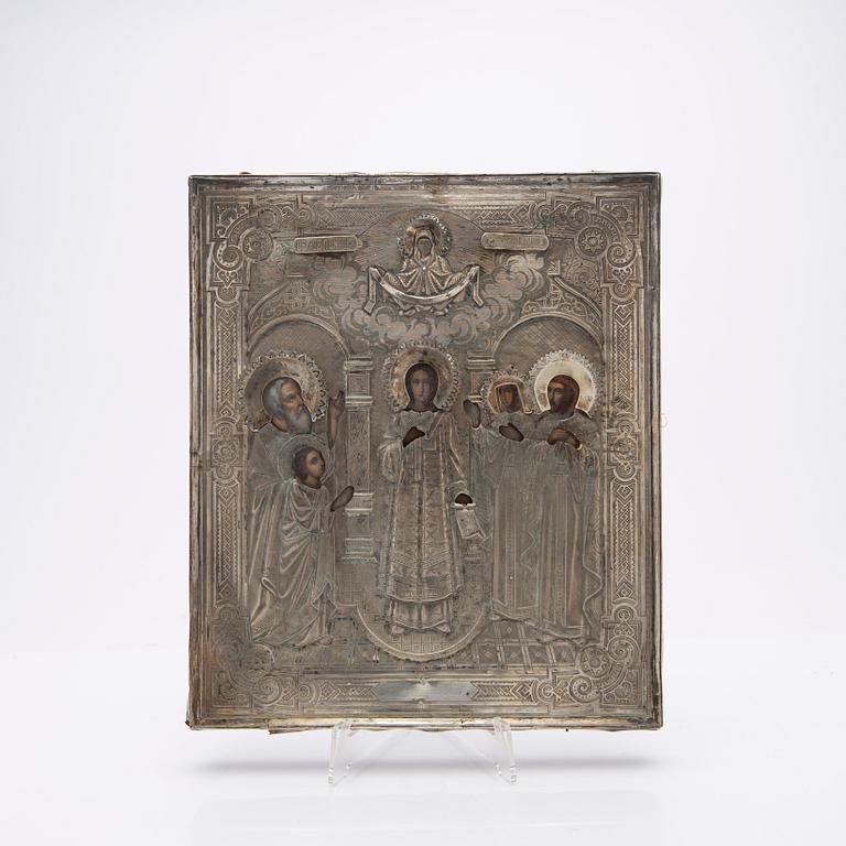 Icon, silver, Moscow, Russia, 1895.