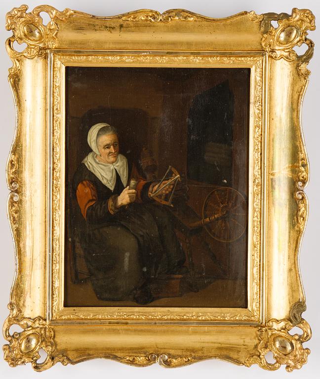 Quiringh Gerritsz van Brekelenkam, follower of, oil on panel.