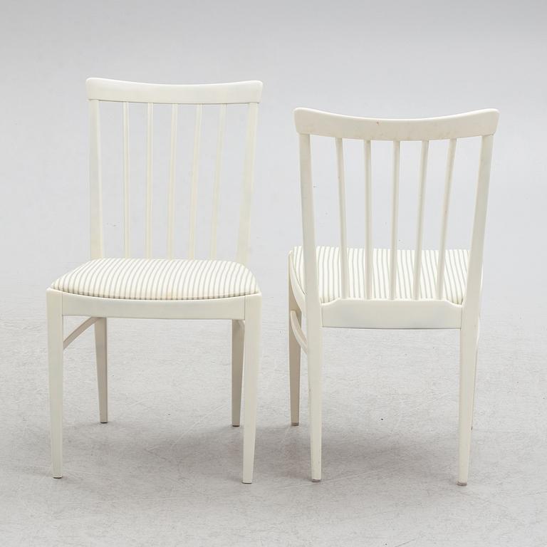 Carl Malmsten, chairs, 4 pcs, "Herrgården", Bodafors, 1961.