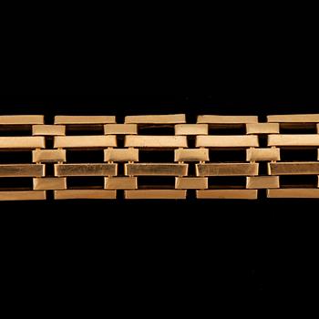 ARMBAND, guld 18K, svenska importstämplar. 1900-tal. Vikt ca 22 gram.