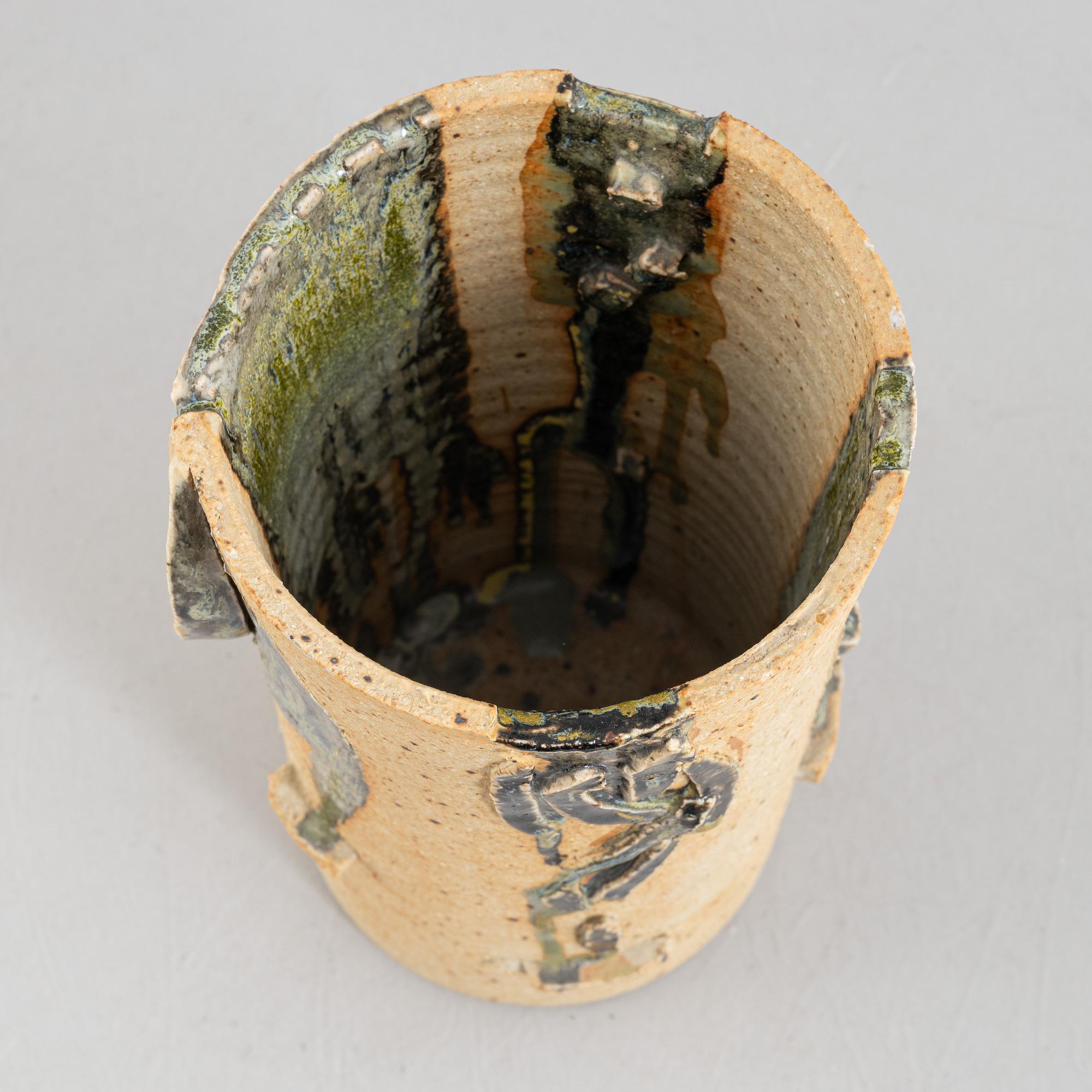 Bing & Grøndahl, a stoneware vase, Denmark.