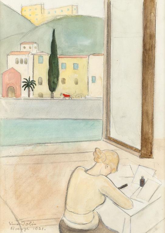 Einar Jolin, View over Arno, Florence.
