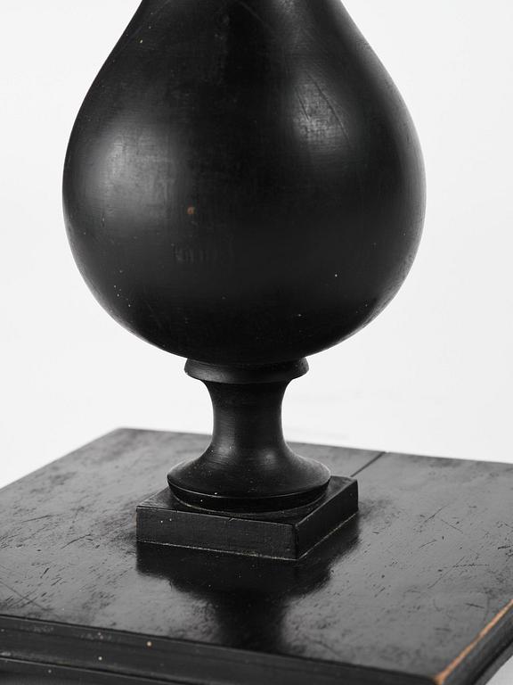 Anna Petrus, a pewter top tray table on a base by Uno Åhrén, executed in her studio, Stockholm, ca 1922-25.