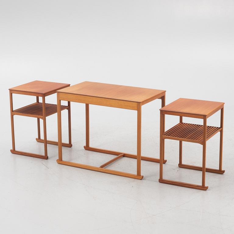 Carl Malmsten, a "Släden" nesting table, presumably 1960's.