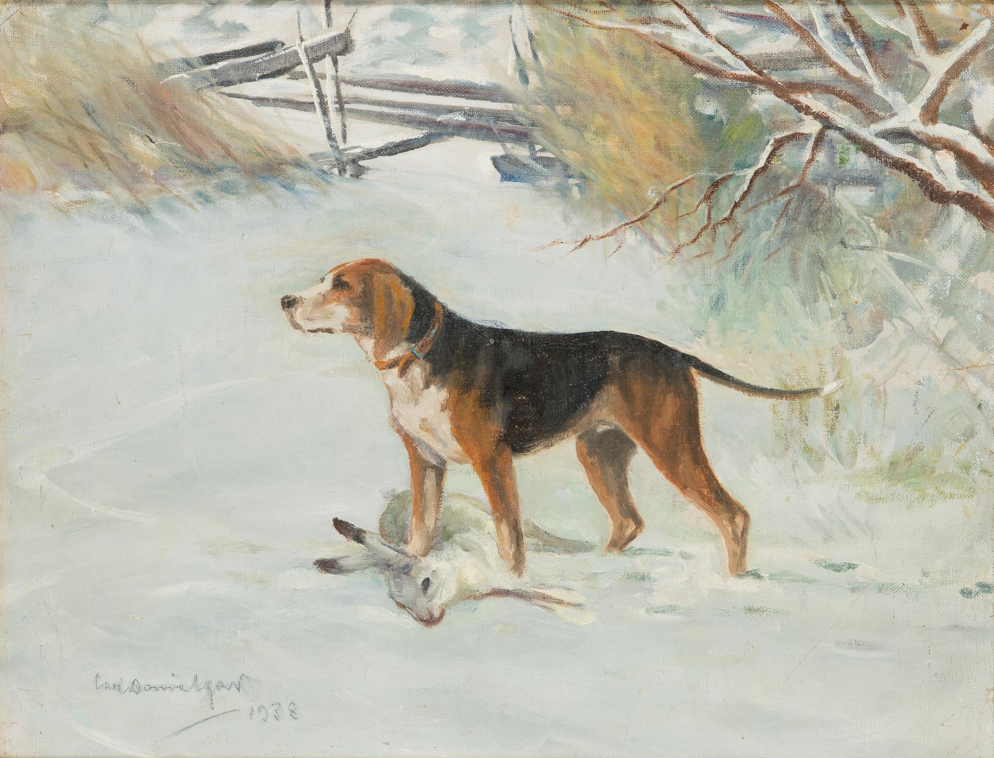 Carl Otto Danielson, oil on canvas laid on board, signed and dated 1938.