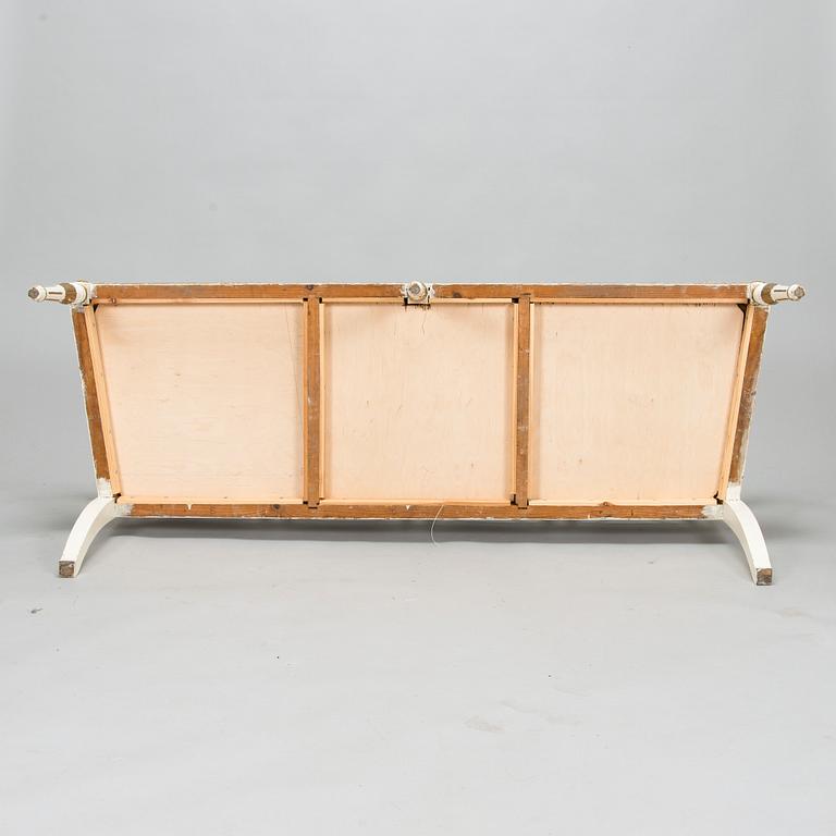 A late Gustavian style sofa and four chairs, early 20th century.