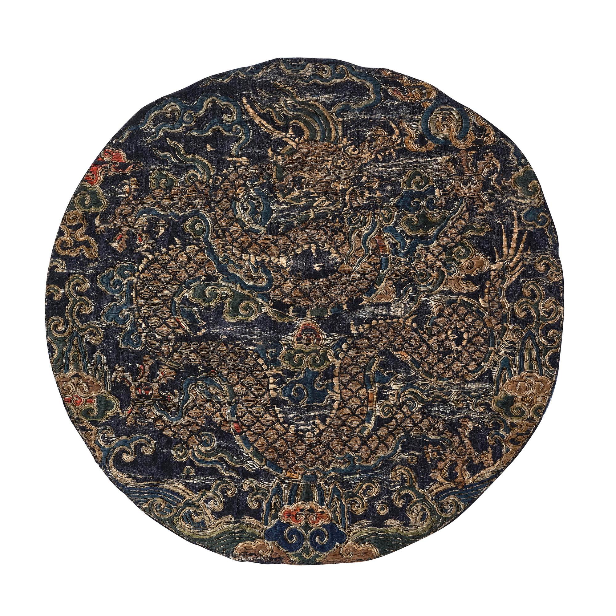 Kejserligt insignia, siden. Qingdynastin, tidigt 1700-tal.
