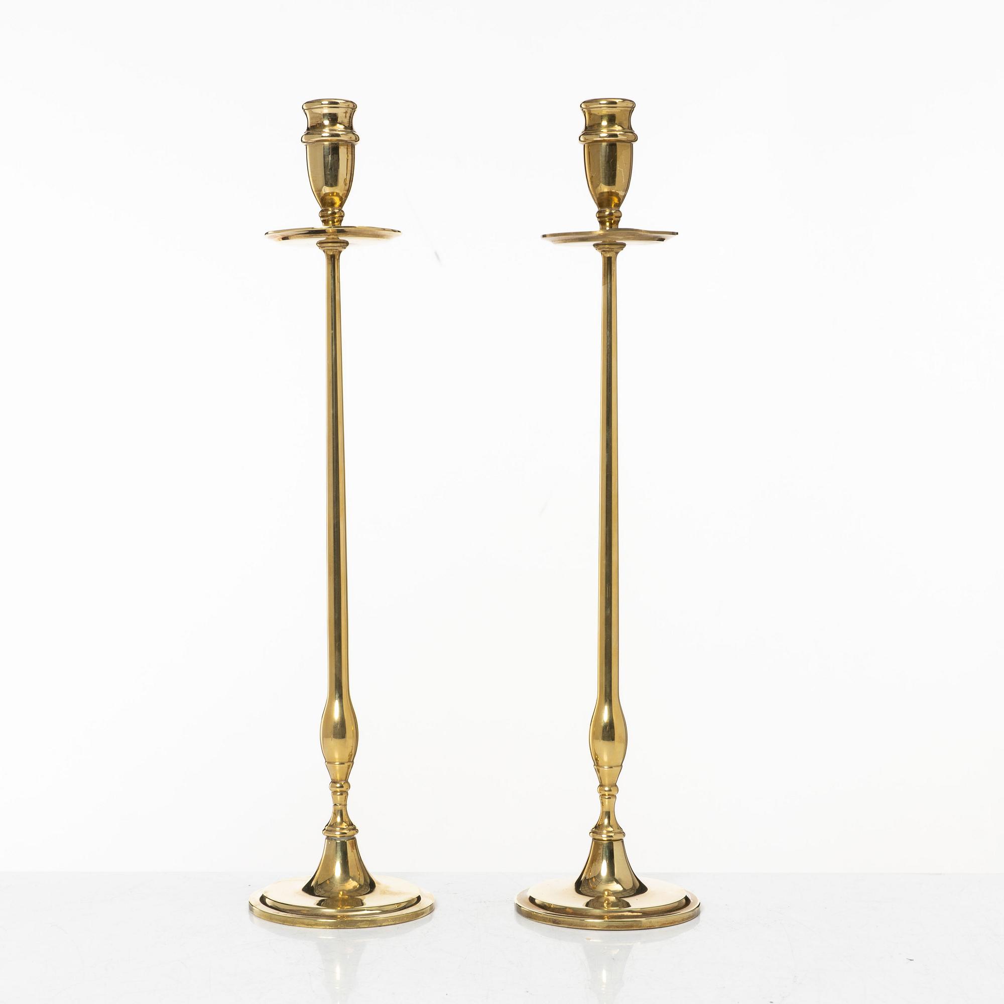 A pair of model 2539 candlesticks, Svenskt Tenn.