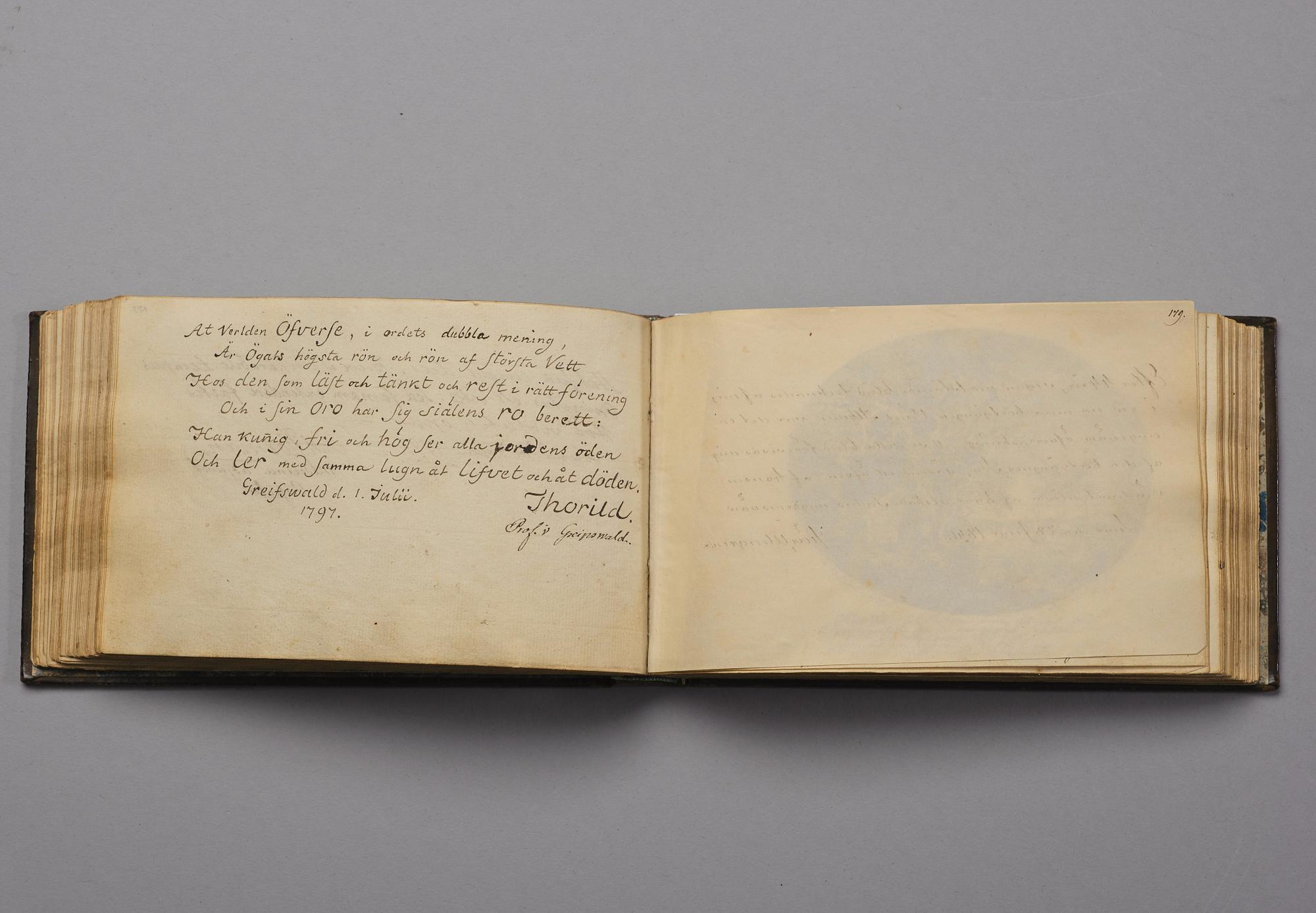 An Outstanding Liber Amicorum with autograph contributions by Schiller, Herder, Fichte, Anna Maria Lenngren etc.