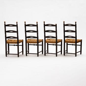 Axel Einar Hjorth, stolar, 4 stycken, "Blidö", Nordiska kompaniet, 1929.