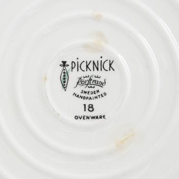 Marianne Westman, four pieces of "Picknick" flintware, Rörstrand, Sweden, 1950's/60's.