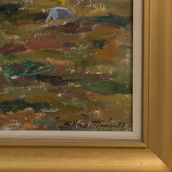 STINA TIRÉN, oil on canvas, signed and dated -17.
