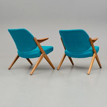 FÅTÖLJER, ett par, "Triva-serien.", Bengt Ruda för Nordiska Kompaniet, modellen formgiven 1953.