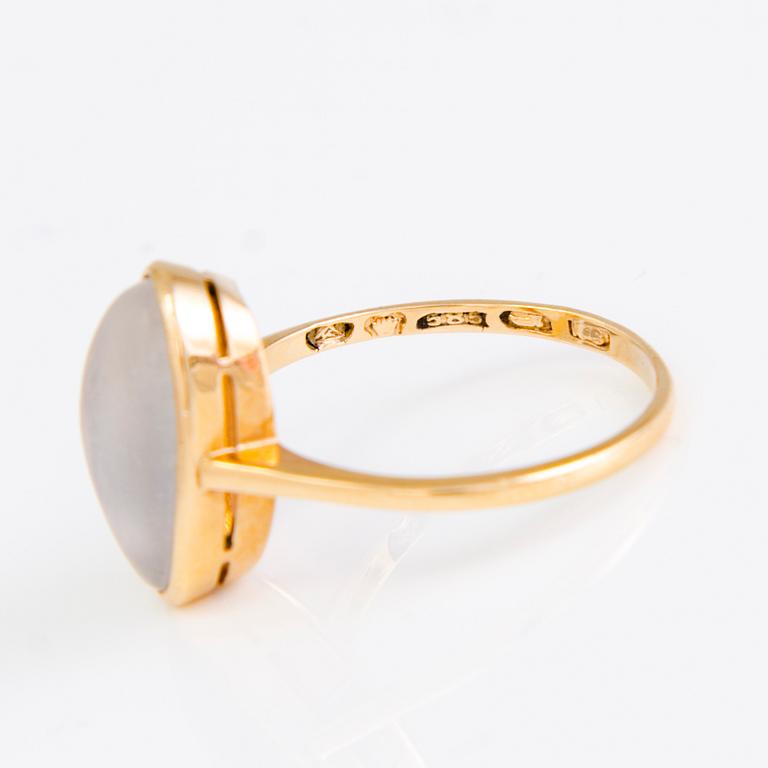 SORMUS, 14K kultaa, kuukivi.